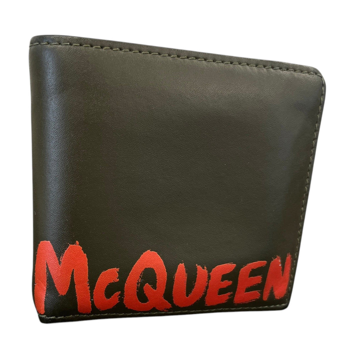 Men's Graffiti Logo Wallet Khaki - Photo 3