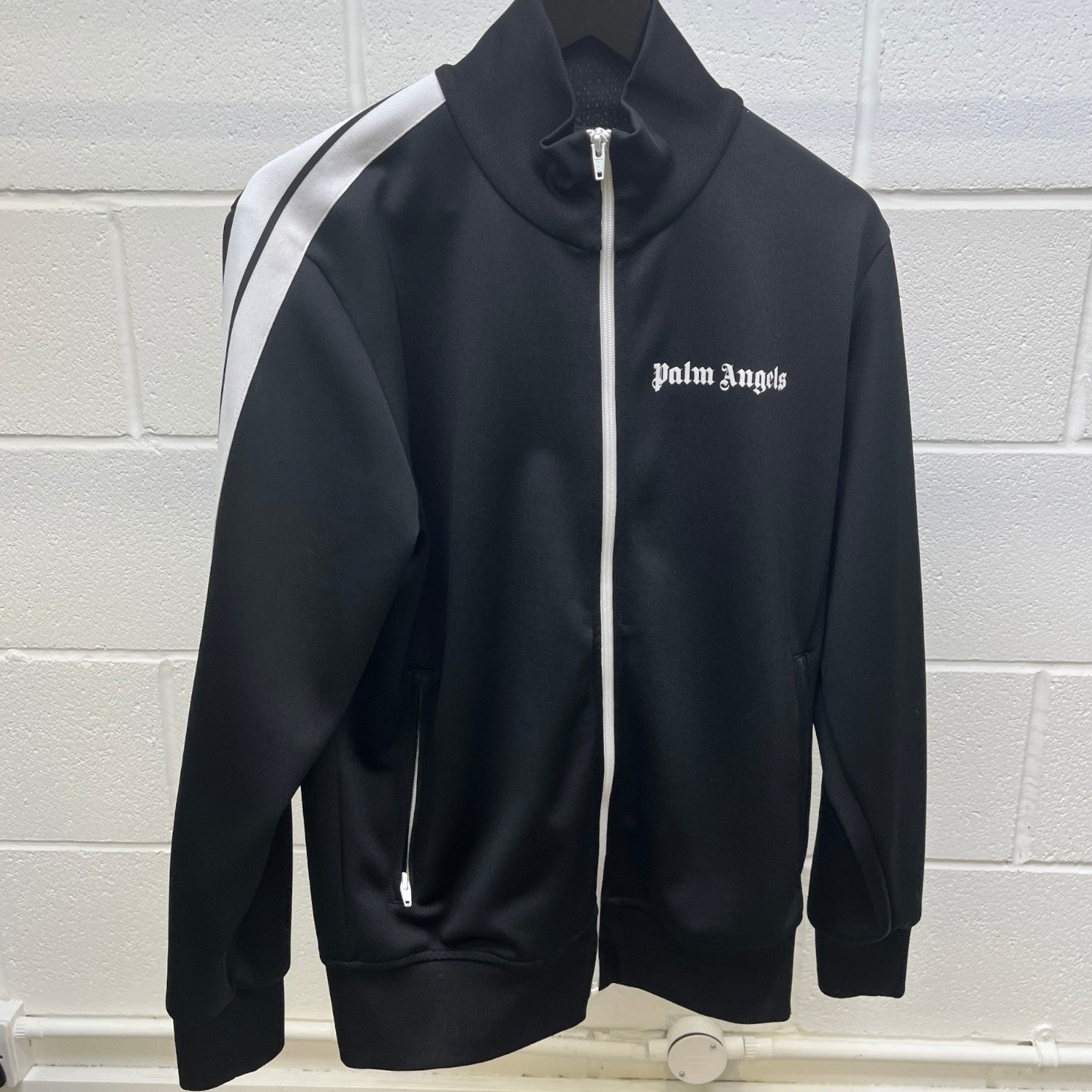 Men's Logo Print Track Jacket Black Size L - Photo 8