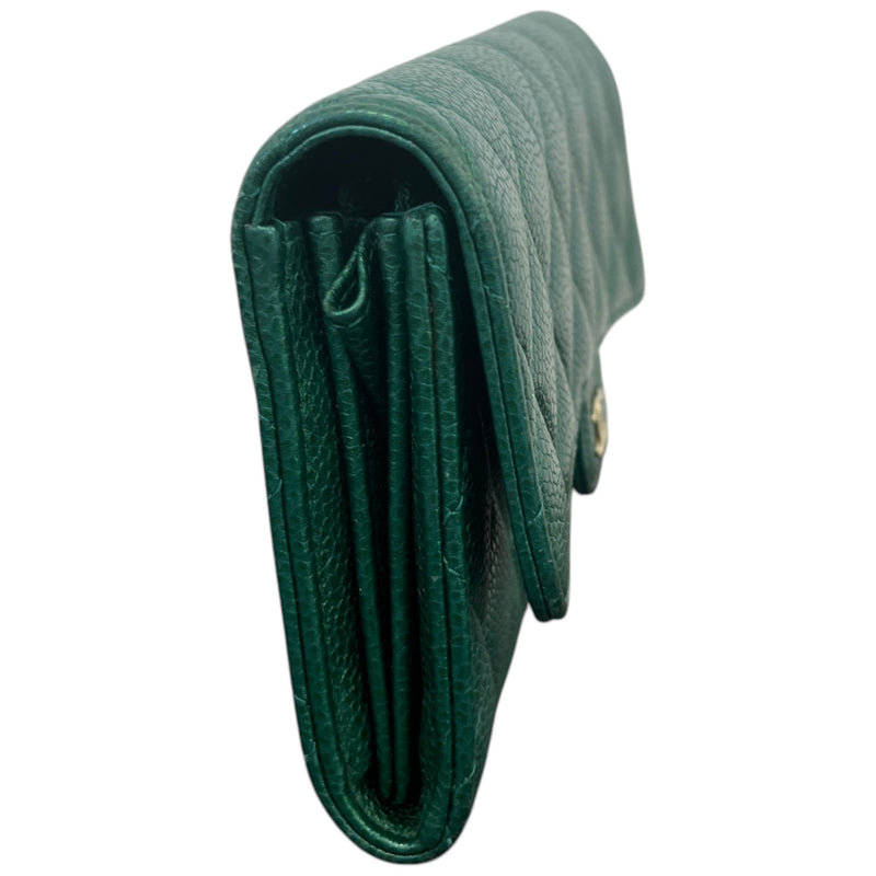 Women's CC 18S Iridescent Emerald Wallet Green