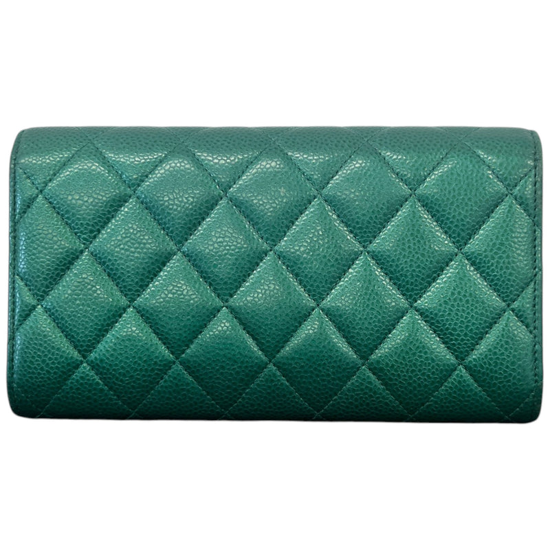 Women's CC 18S Iridescent Emerald Wallet Green
