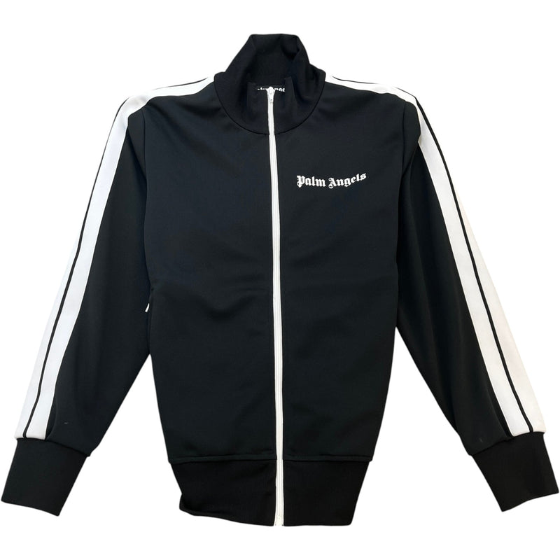 Men's Logo Print Track Jacket Black Size L
