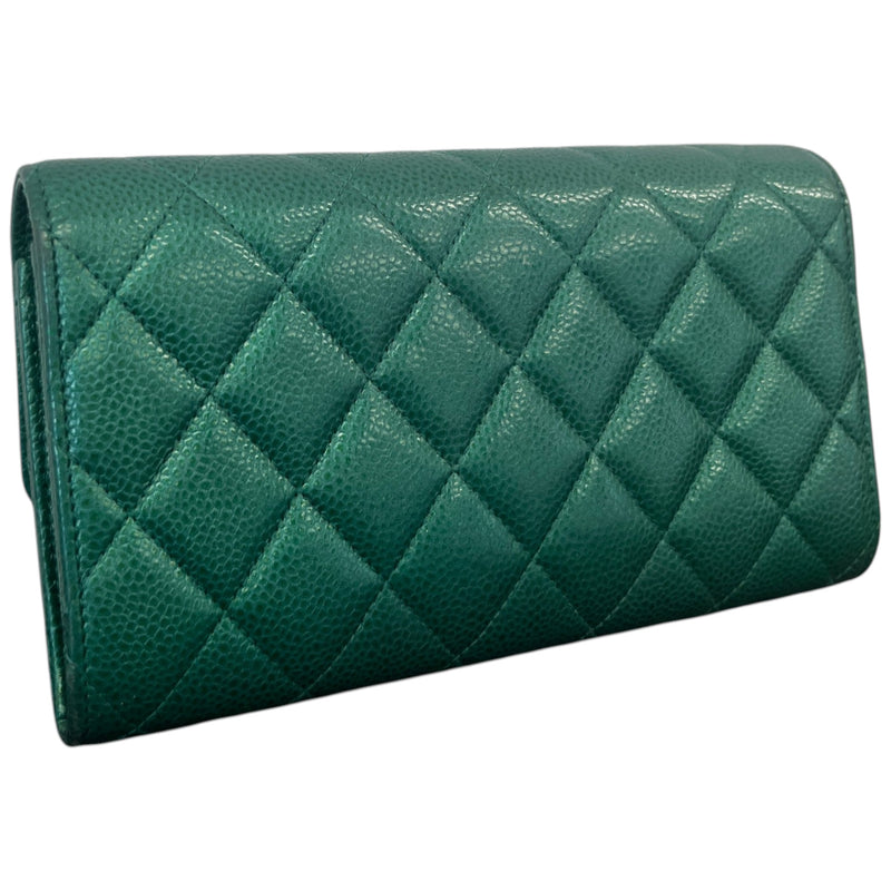 Women's CC 18S Iridescent Emerald Wallet Green