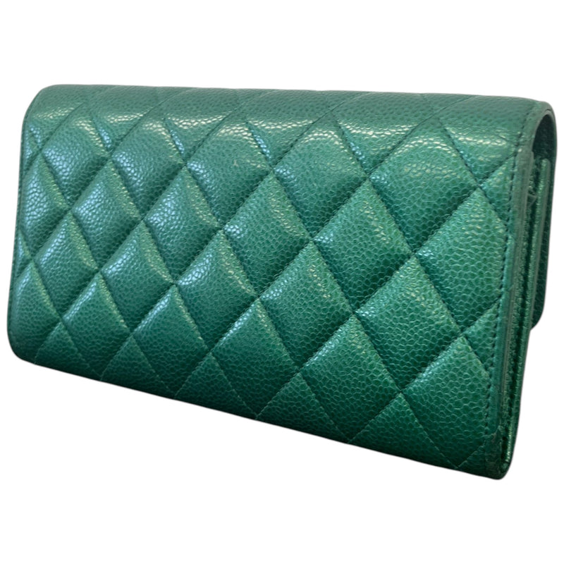 Women's CC 18S Iridescent Emerald Wallet Green