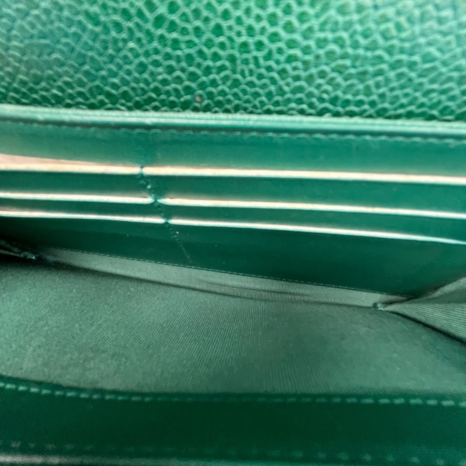 Women's CC 18S Iridescent Emerald Wallet Green - Photo 13
