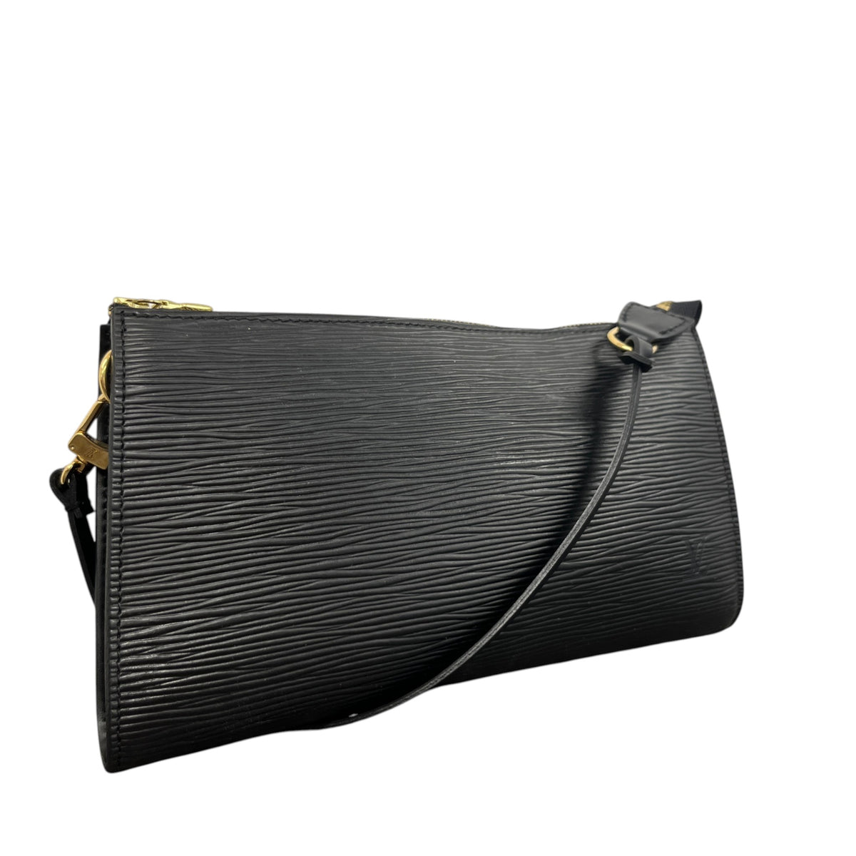 Women's Epi Leather Pochette Accessoires Handbag Black - Photo 4