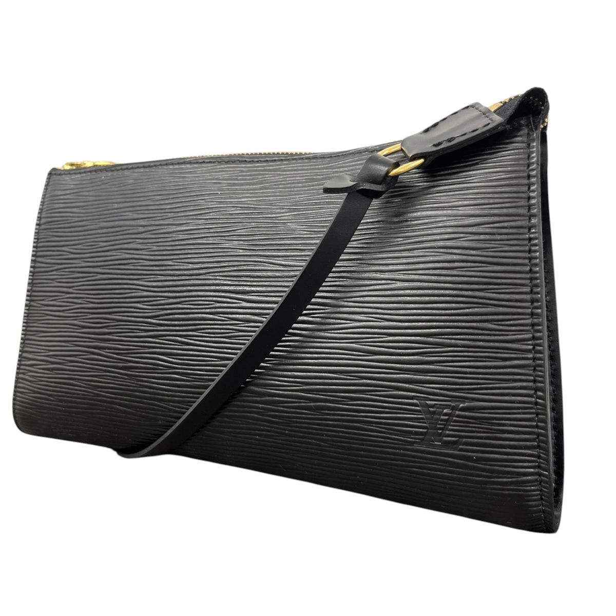 Women's Epi Leather Pochette Accessoires Handbag Black - Photo 5