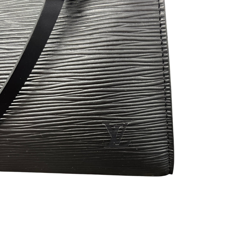Women's Epi Leather Pochette Accessoires Handbag Black