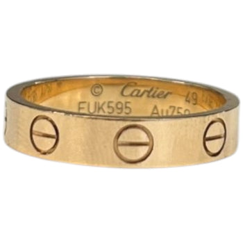 Women's Love Small Ring Gold Size J