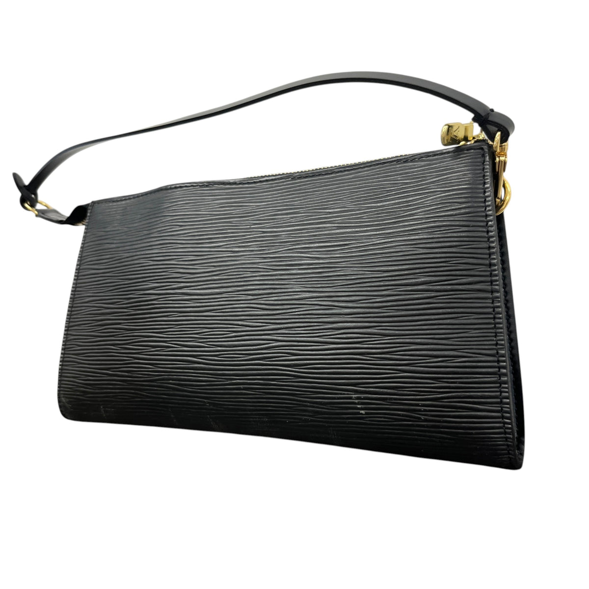 Women's Epi Leather Pochette Accessoires Handbag Black - Photo 8
