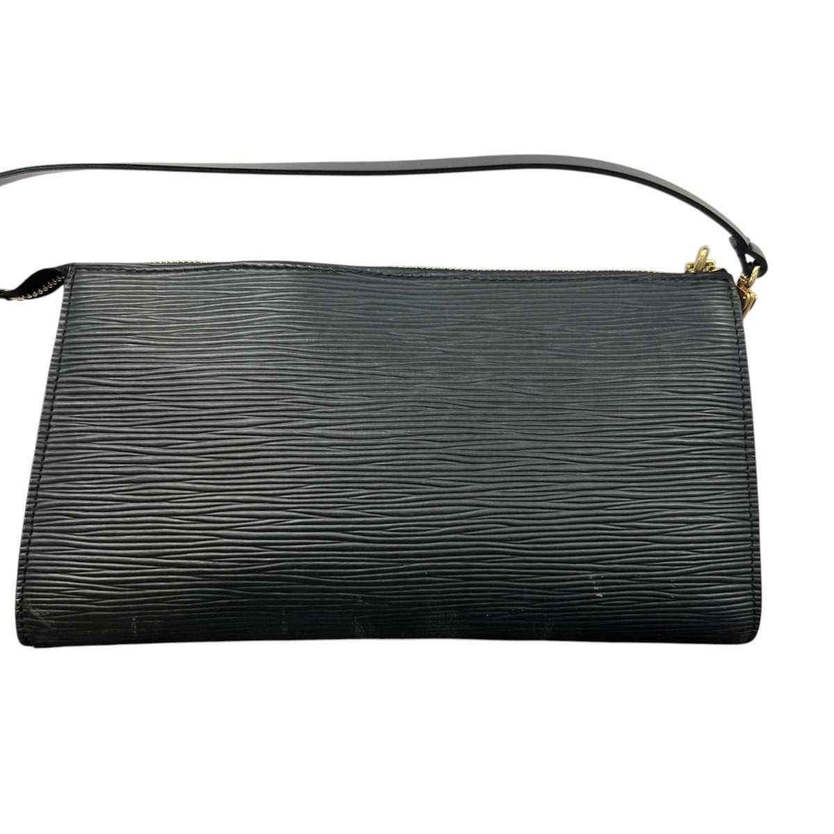 Women's Epi Leather Pochette Accessoires Handbag Black - Photo 9