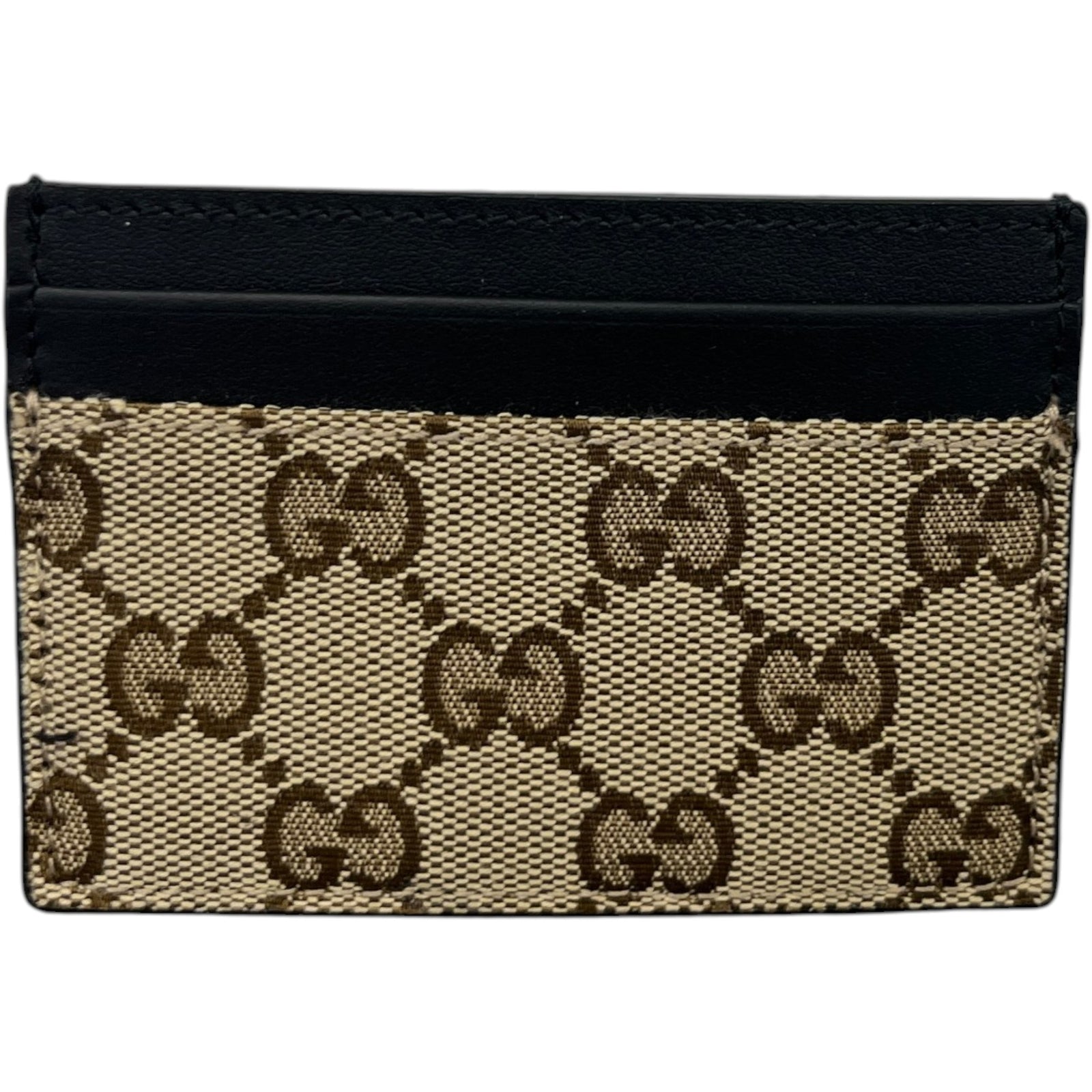Men's Gg Supreme Card Holder Beige - Photo 2