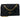 Women's Nylon Plaque Handbag Black