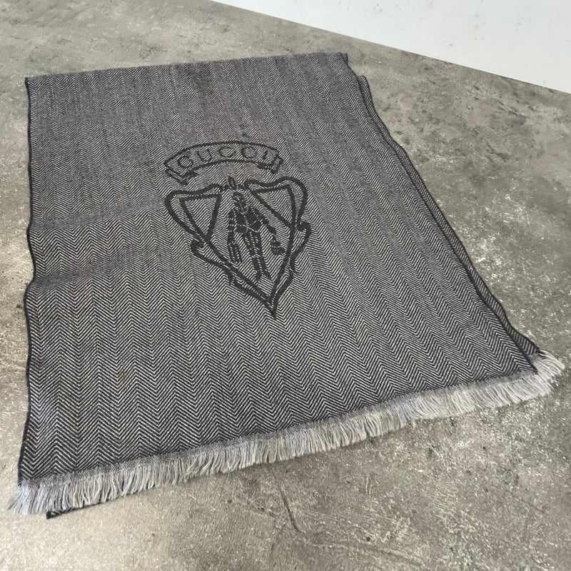 Men's Hysteria Crest Scarf Grey