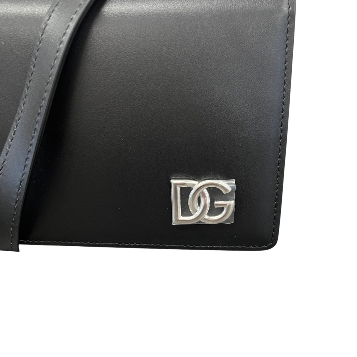 Men's D&G Plaque Logo Messenger Bag Black - Photo 11