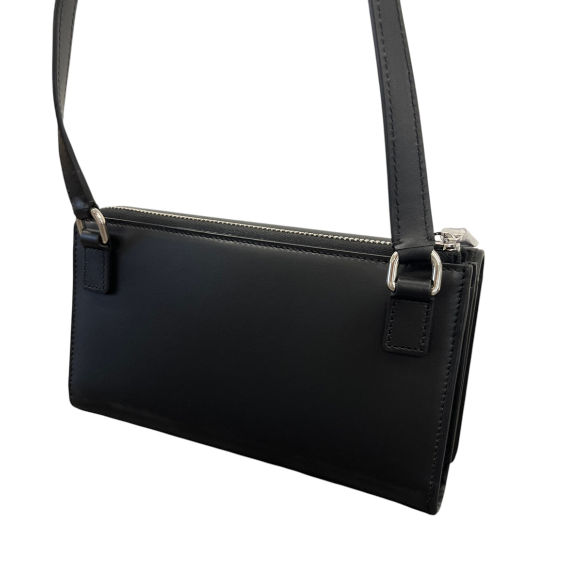 Men's D&G Plaque Logo Messenger Bag Black - Photo 9