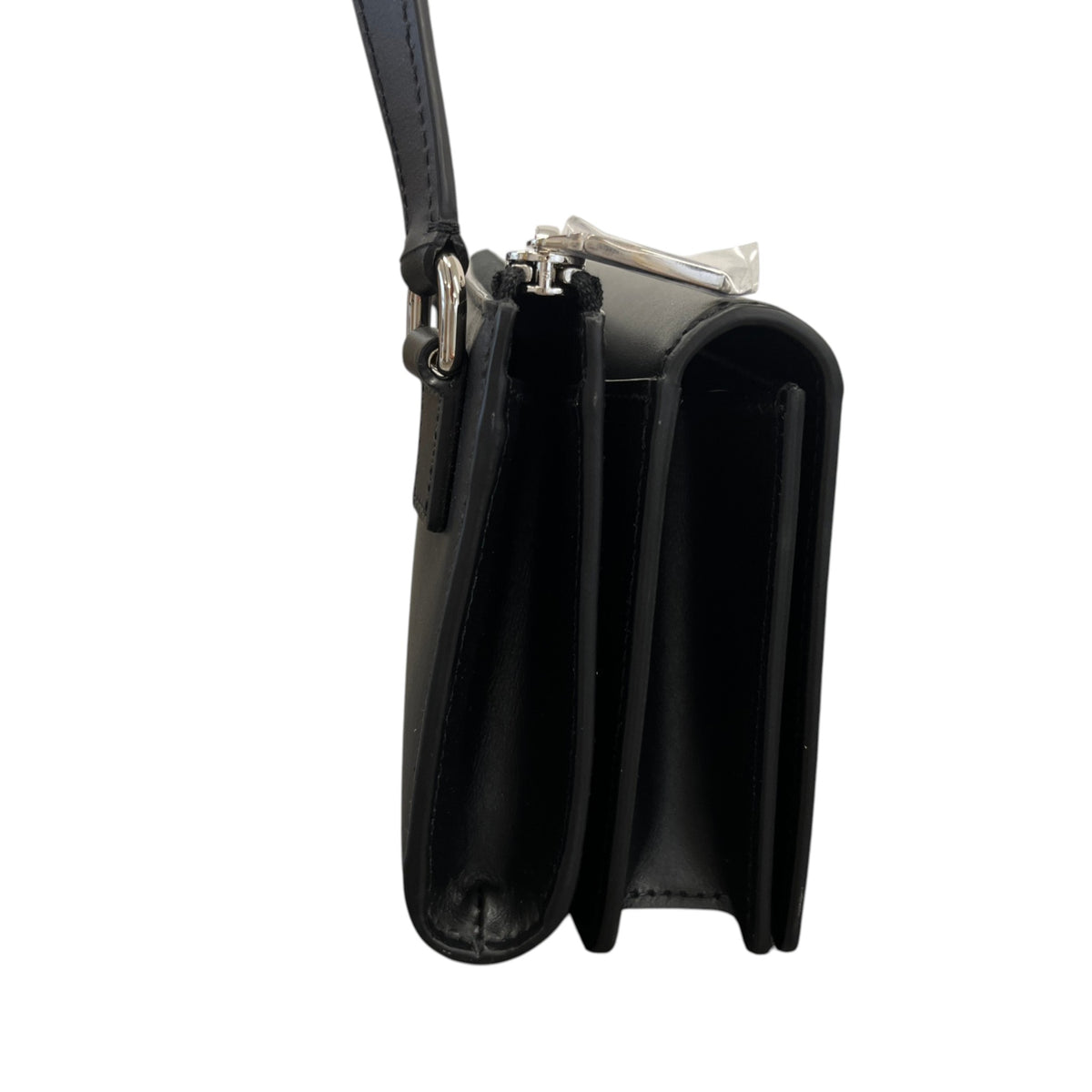Men's D&G Plaque Logo Messenger Bag Black - Photo 6