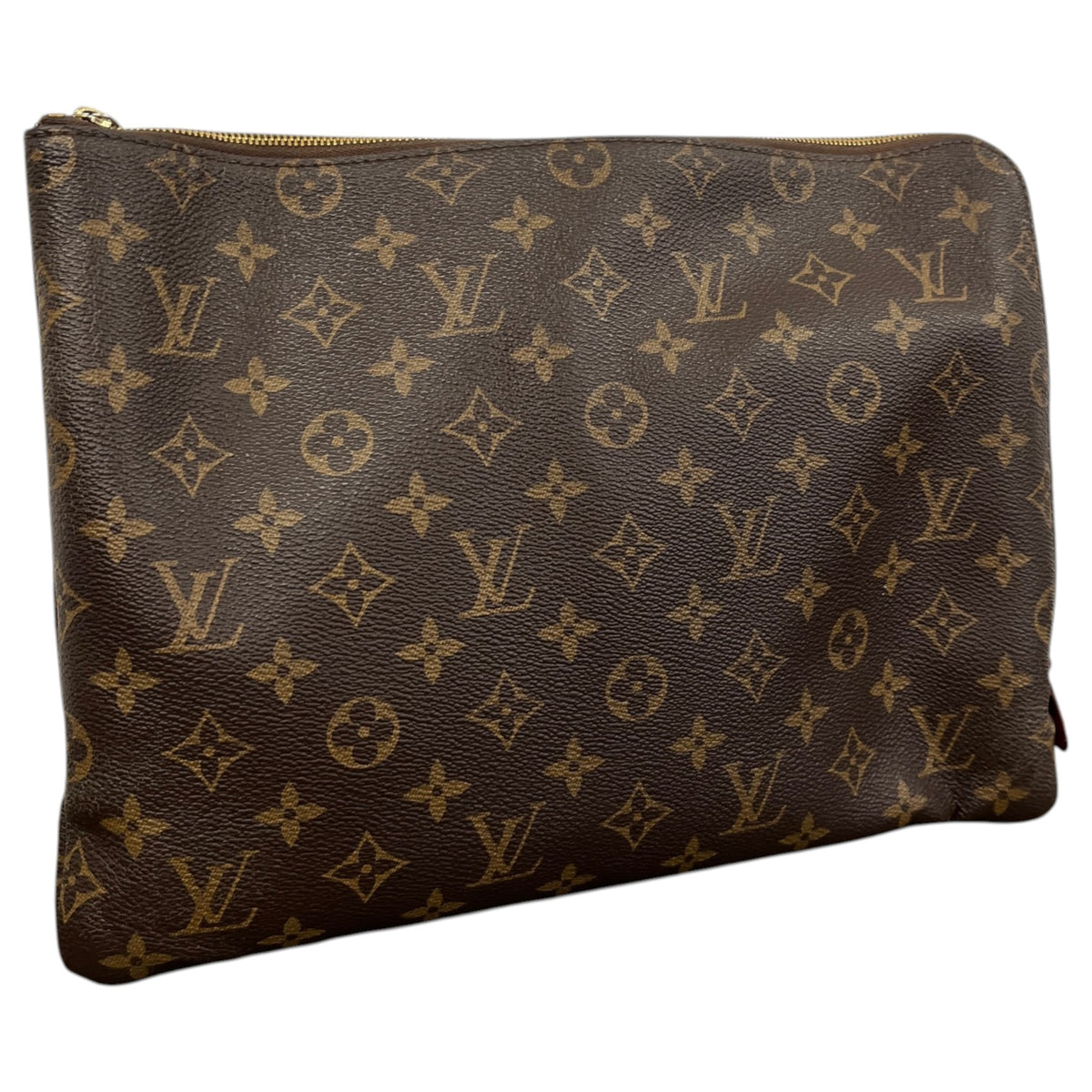 Women's Monogram Poche Documents Clutch Brown - Photo 3