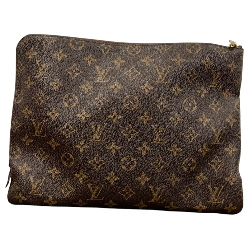 Women's Monogram Poche Documents Clutch Brown