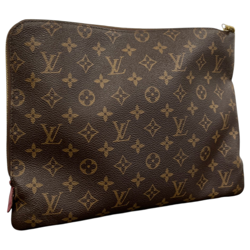 Women's Monogram Poche Documents Clutch Brown