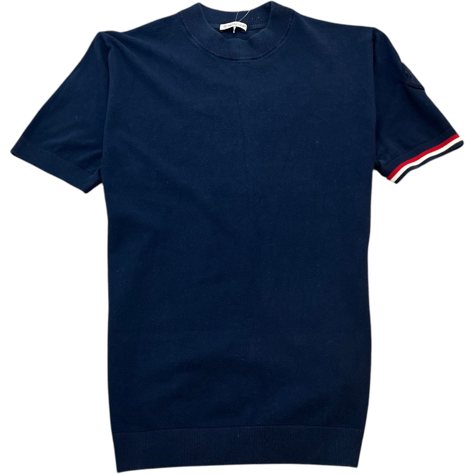 Women's Girocollo Tricot T-Shirt Navy Size L - Photo 1