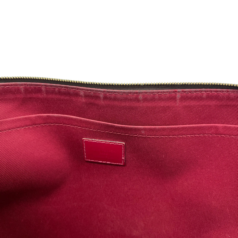 Women's Monogram Poche Documents Clutch Brown