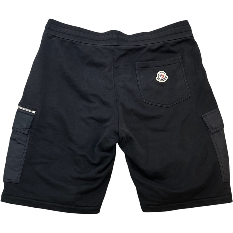 Men's Logo Patch Shorts Black Size L / W34
