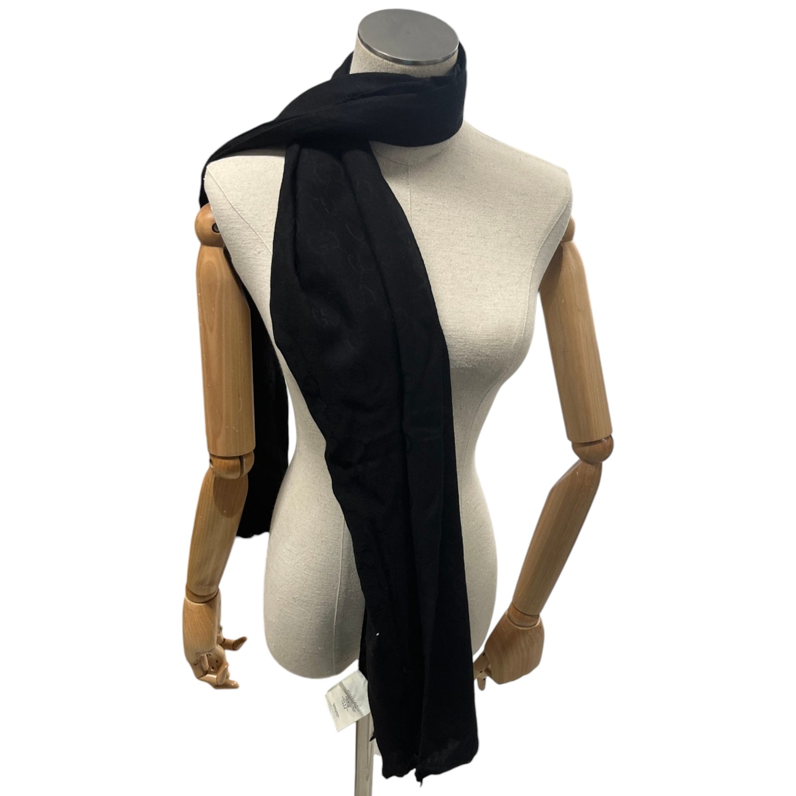 Women's GG Supreme Scarf Black - Photo 2
