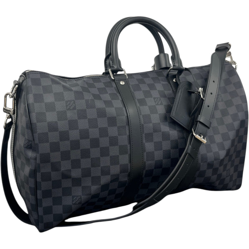 Men's Damier Graphite Keepall Bandoulière 45 Bag Charcoal