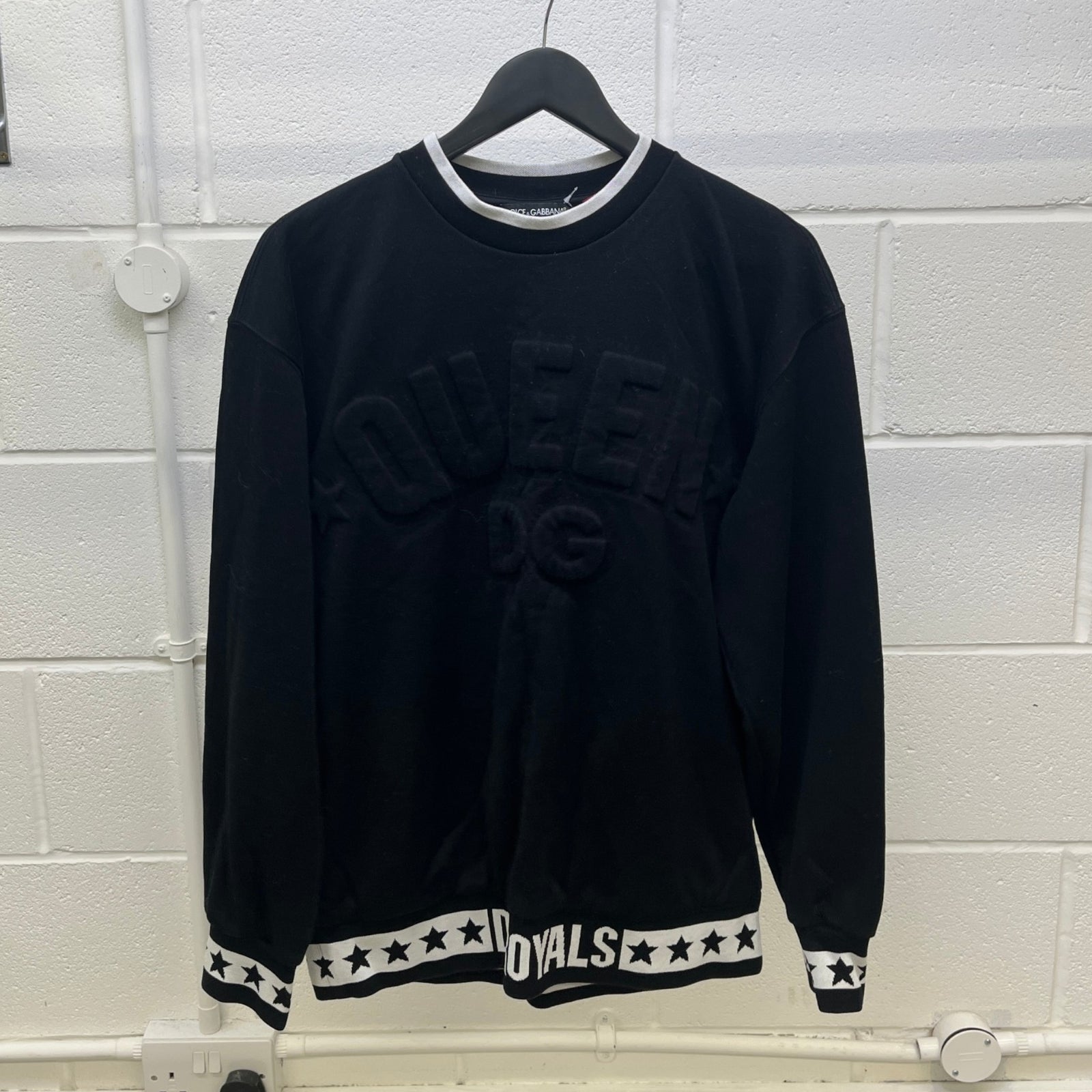 Women's Dg Royals Embossed Sweatshirt Black Size S - Photo 8
