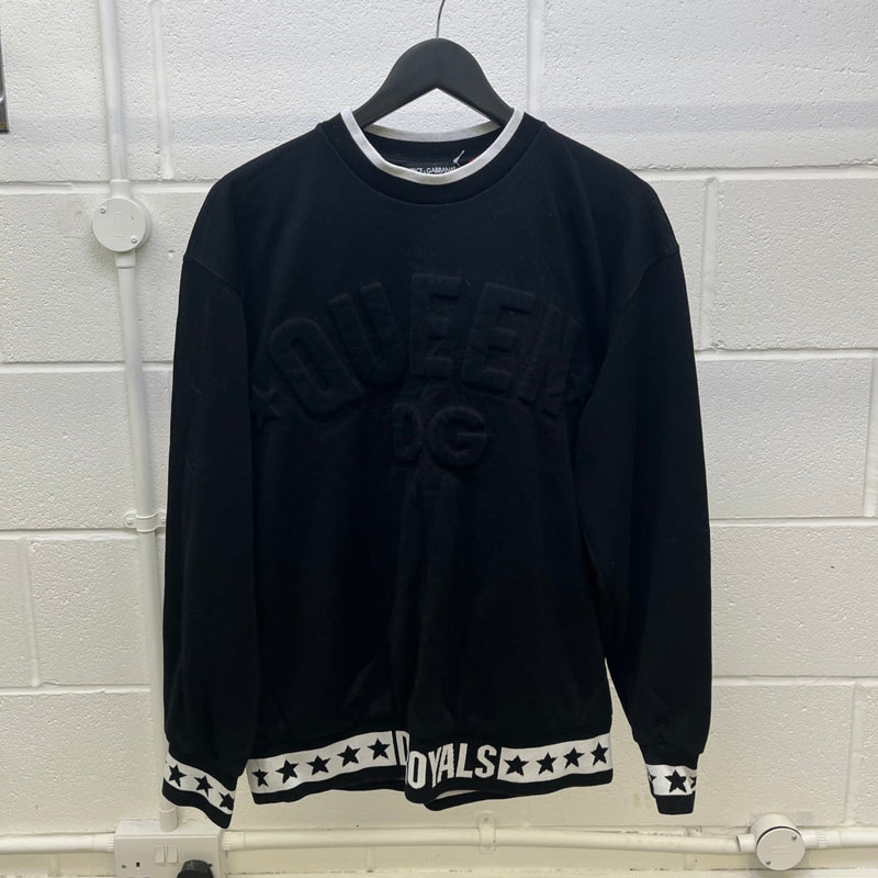 Women's Dg Royals Embossed Sweatshirt Black Size S