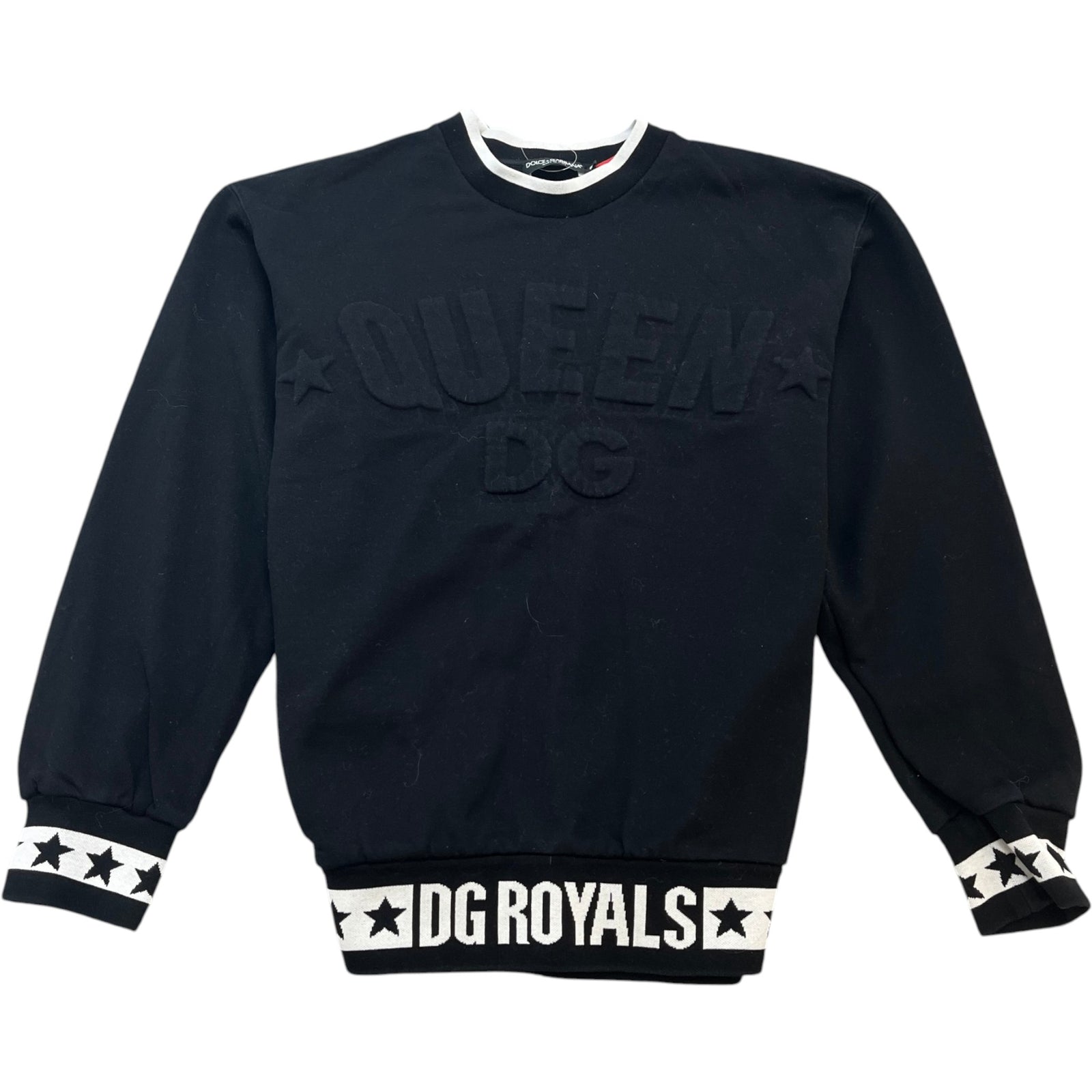 Women's Dg Royals Embossed Sweatshirt Black Size S - Photo 1