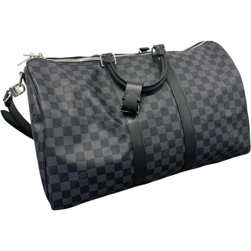 Men's Damier Graphite Keepall Bandoulière 45 Bag Charcoal