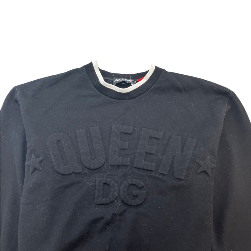 Women's Dg Royals Embossed Sweatshirt Black Size S