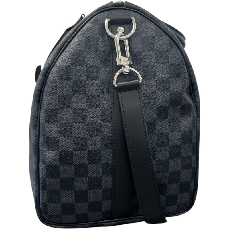Men's Damier Graphite Keepall Bandoulière 45 Bag Charcoal