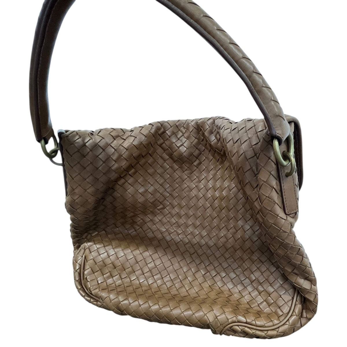 Women's Veneta Intrecciato Handbag Brown - Photo 9
