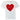 Men's Heart Logo T-Shirt White Size L