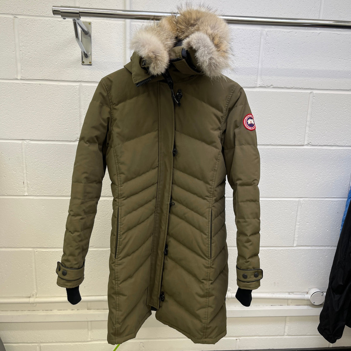 Women's Lorette Parka Down Jacket Khaki Size M / UK 10 - Photo 8