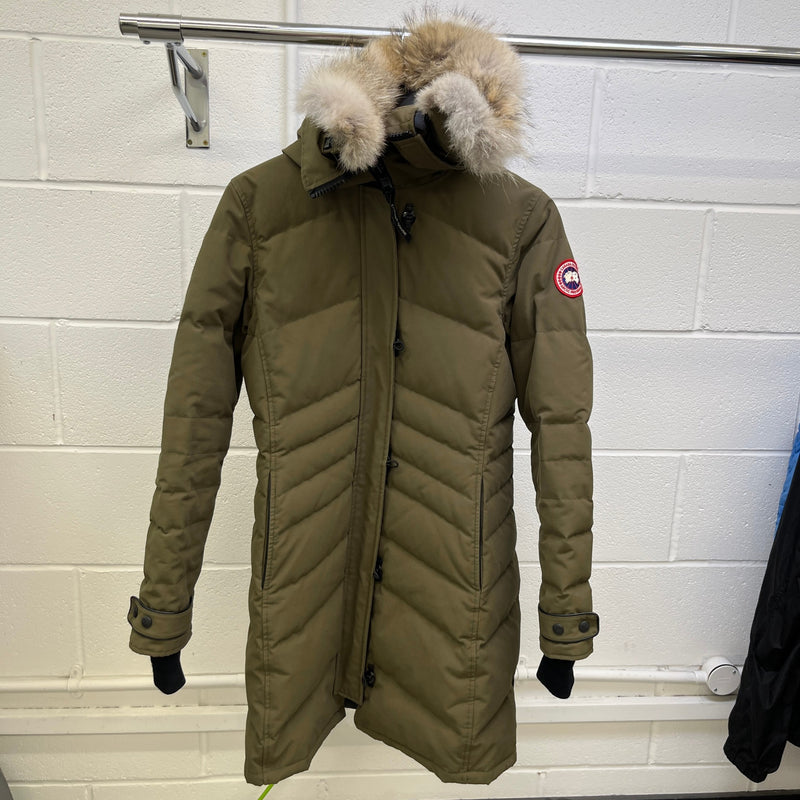 Women's Lorette Parka Down Jacket Khaki Size M / UK 10