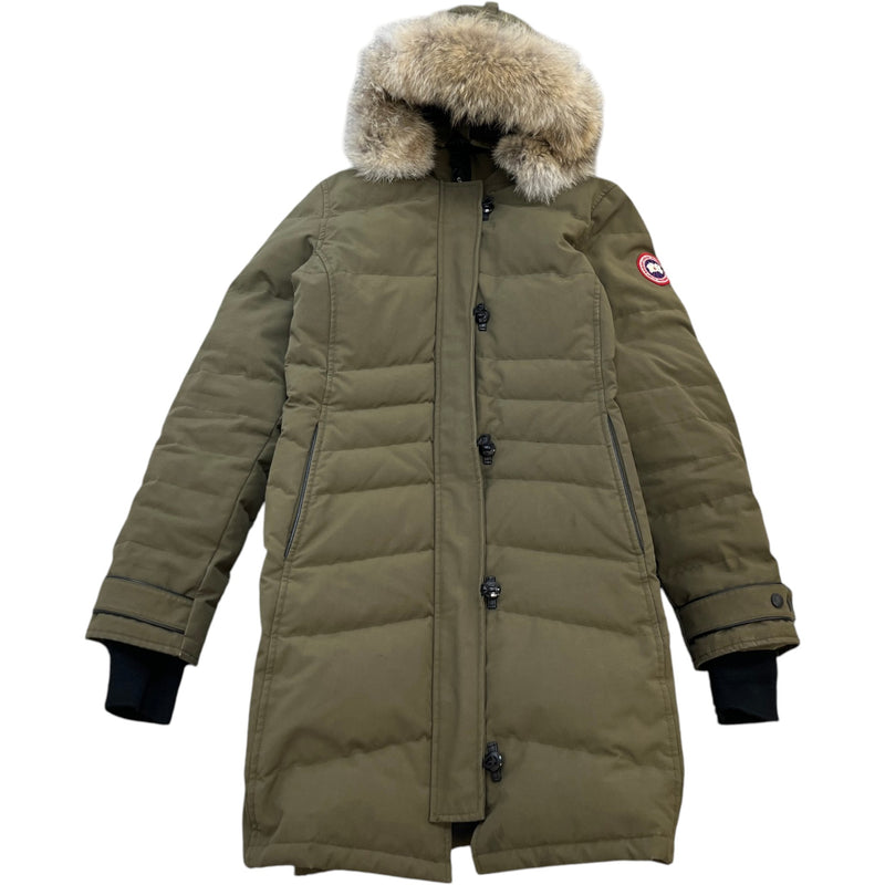 Women's Lorette Parka Down Jacket Khaki Size M / UK 10