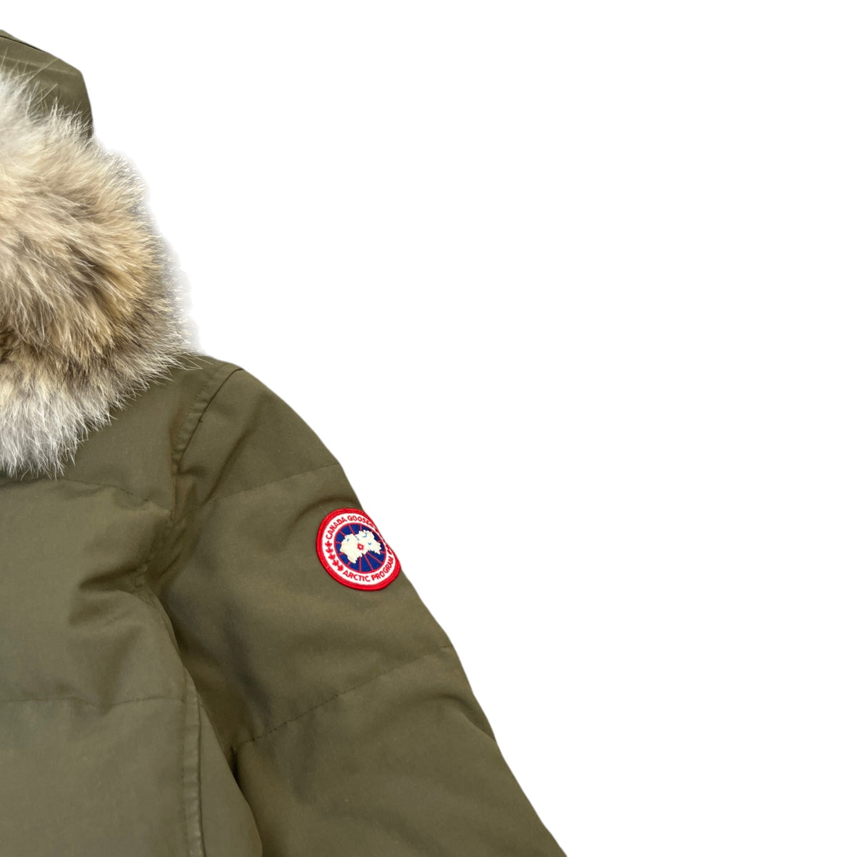 Women's Lorette Parka Down Jacket Khaki Size M / UK 10 - Photo 5