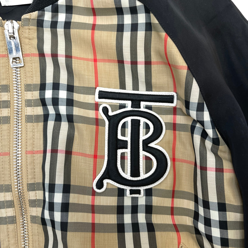 Men's Nova Check Bomber Jacket Beige Size IT 52 / XL