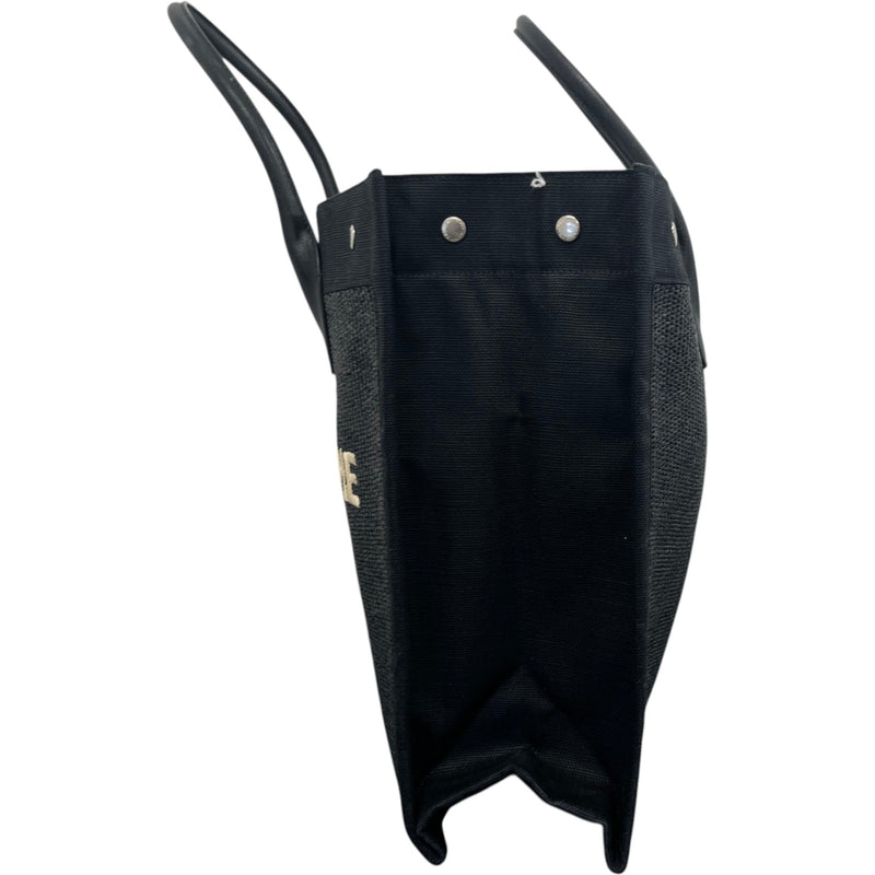 Women's Rive Gauche Raffia Tote Bag Black