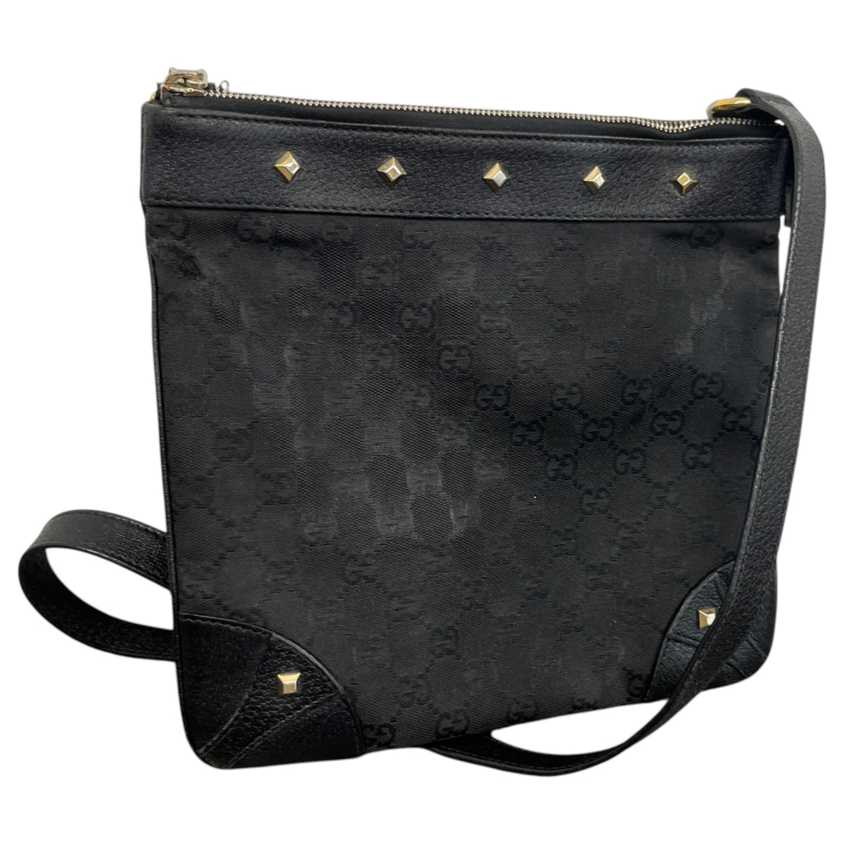 Women's GG Supreme Stud Crossbody Handbag Black - Photo 5