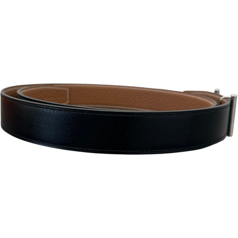 Men's H Buckle Reversible Belt Black Size Waist 32"