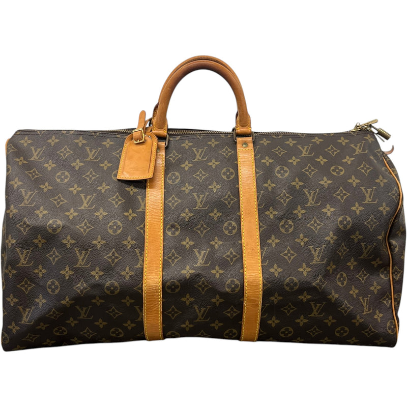 Men's Monogram Keepall 55 Bag Brown