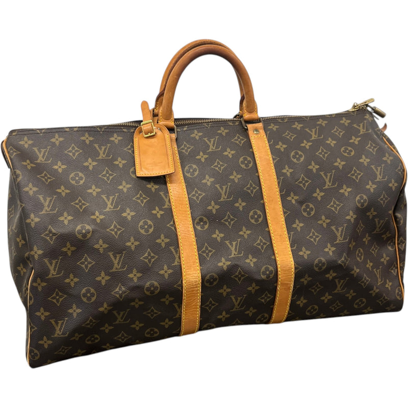 Men's Monogram Keepall 55 Bag Brown