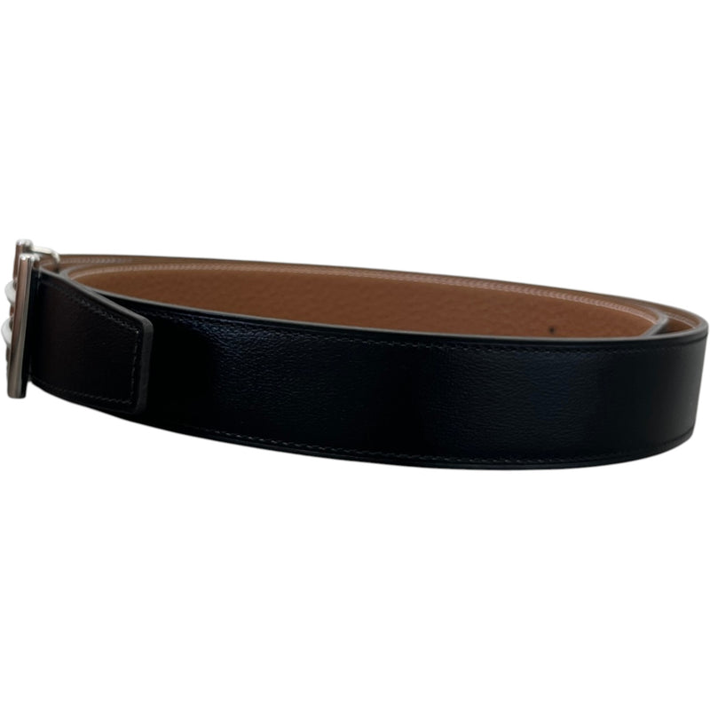 Men's H Buckle Reversible Belt Black Size Waist 32"