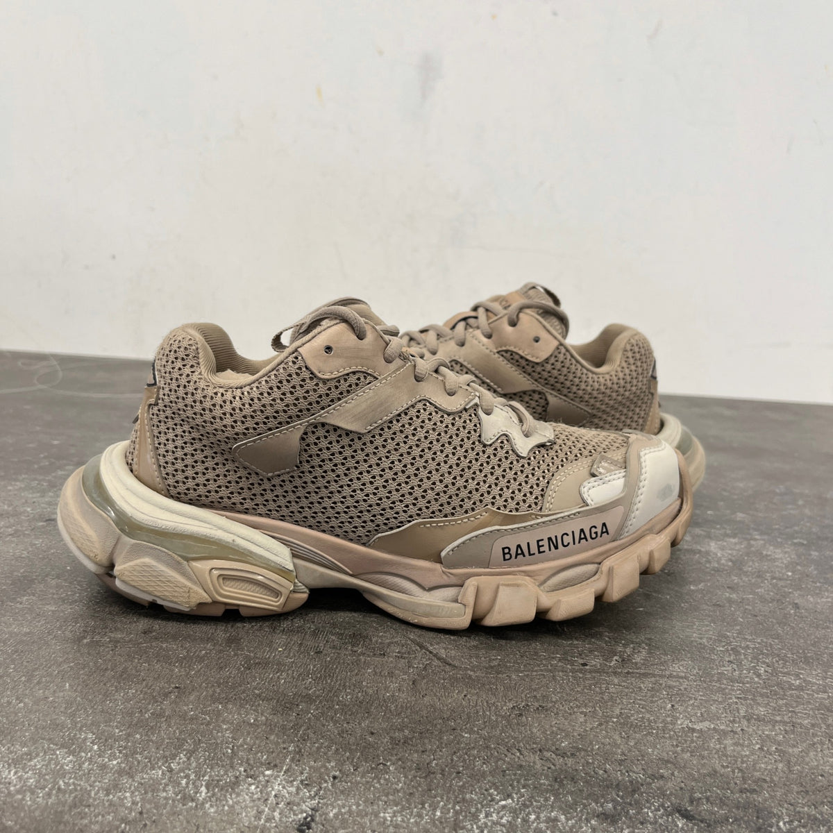 Women's Track.3 Low Trainers Beige Size UK 3 / EU 36 - Photo 12