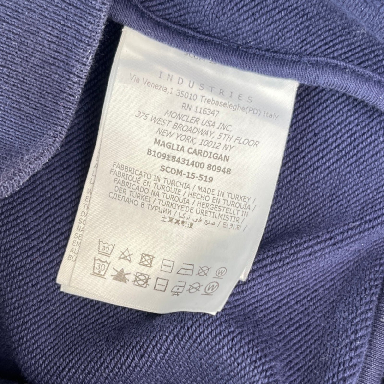 Men's Maglia Track Jacket Navy Size S - Photo 6