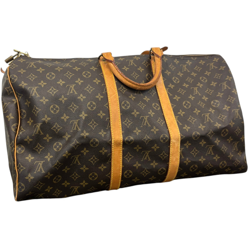 Men's Monogram Keepall 55 Bag Brown